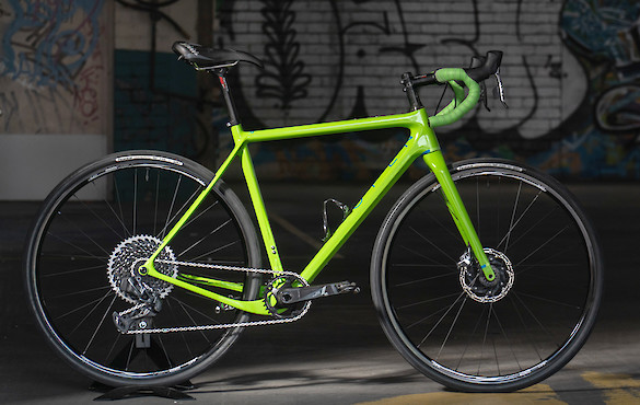 Open Cycles UP custom build in lime green