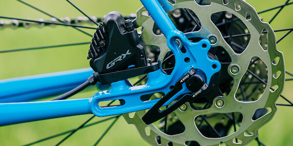 Genesis Croix de Fer 40 gravel bike, Shimano GRX brake detail
