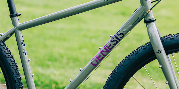 Genesis Vagabond bicycle, frame decal deail
