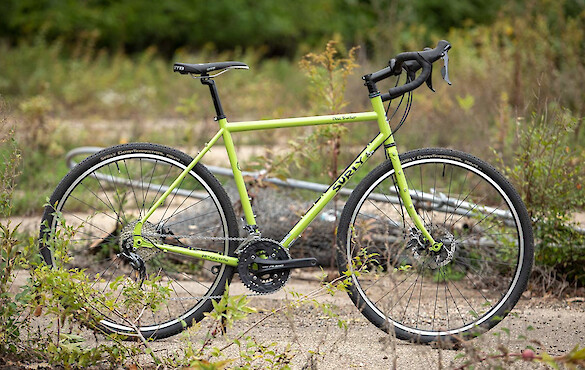 Surly Disc Trucker touring bike in Pea Lime Soup