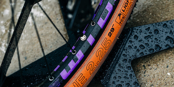 Breezer Radar X Pro in Deep Purple, rim decal detail