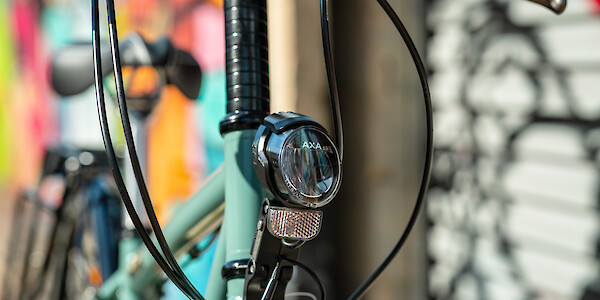 Vivente The Gibb bike, custom paint job, head light detail