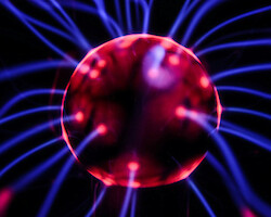 A plasma ball