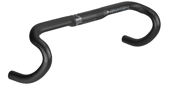 Newmen carbon bicycle handlebars against a white background.