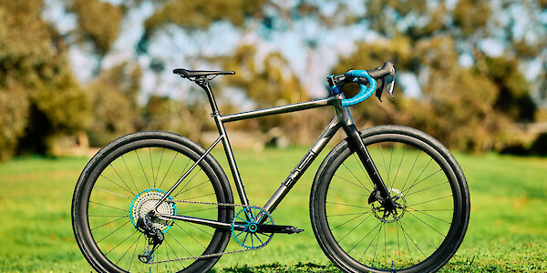Bossi Grit SS titanium gravel bike, custom-built by Bio-Mechanics Cycles & Repairs